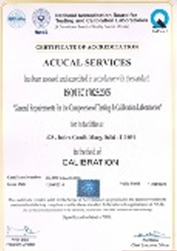 Scope of Accreditation